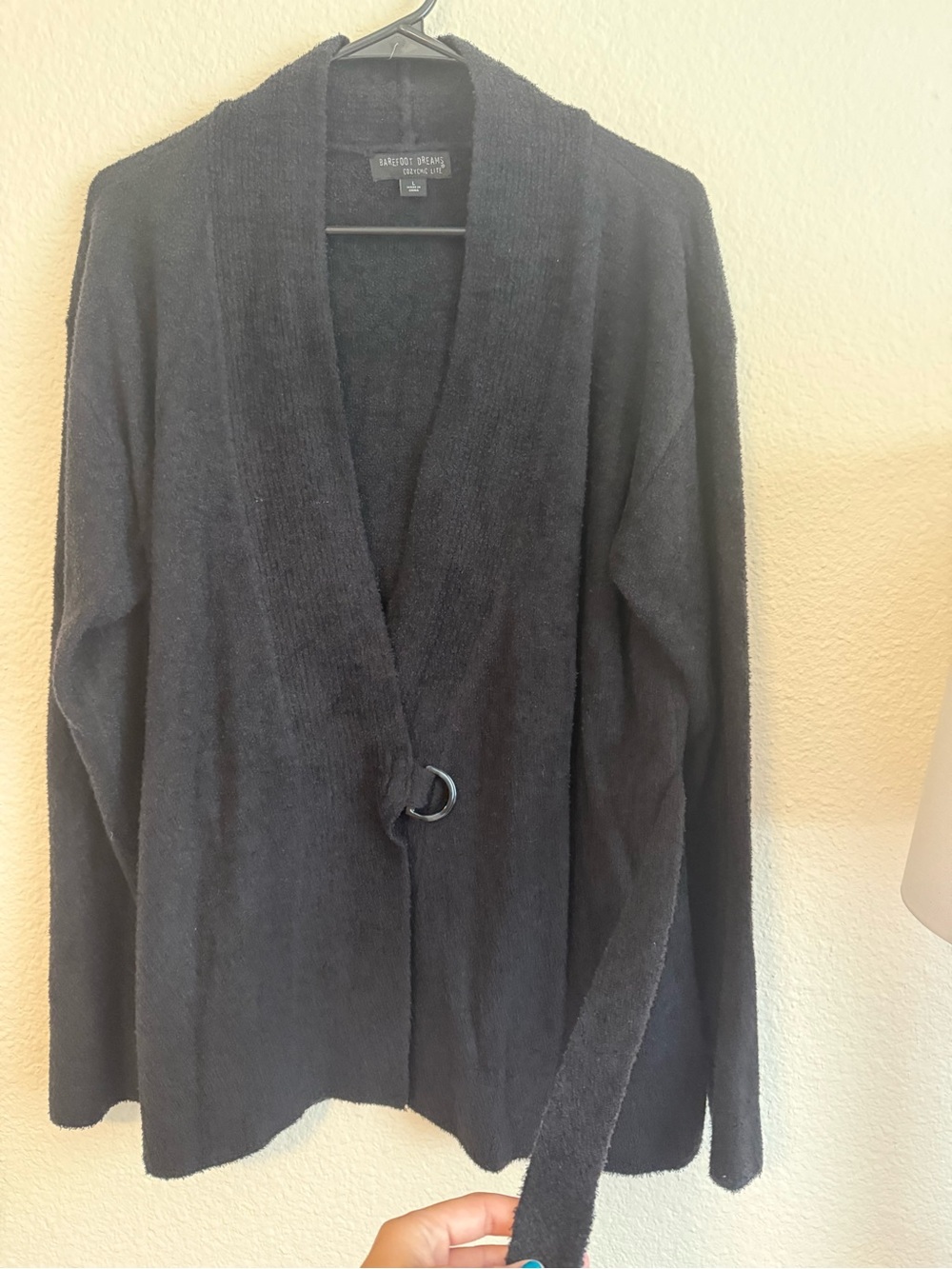 Barefoot Dreams CozyChic Lite Side Tie Sweater Cardigan - Picture 6 of 8